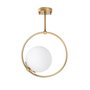 Opviq Dolunay - 3903 Lámpara de Araña de Metal Dorado